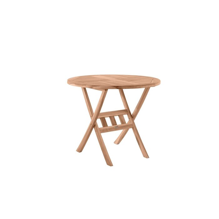 Tuintafel, 80 cm rond, teak