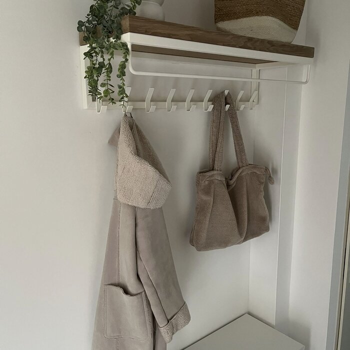 Wood & Work Kapstok industrieel eiken met roede