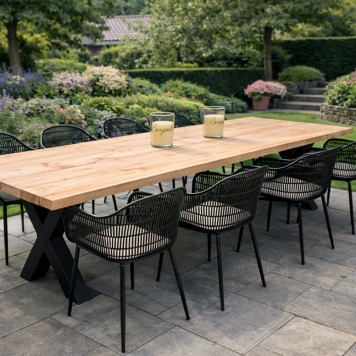 Wood & Work Houten buitentafel douglas - 4cm dik