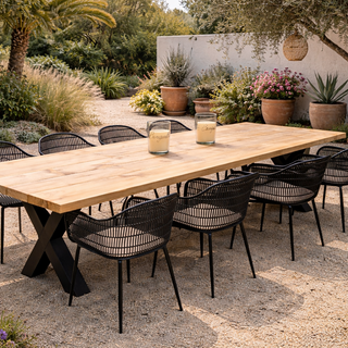 Wood & Work Houten buitentafel douglas - 4cm dik