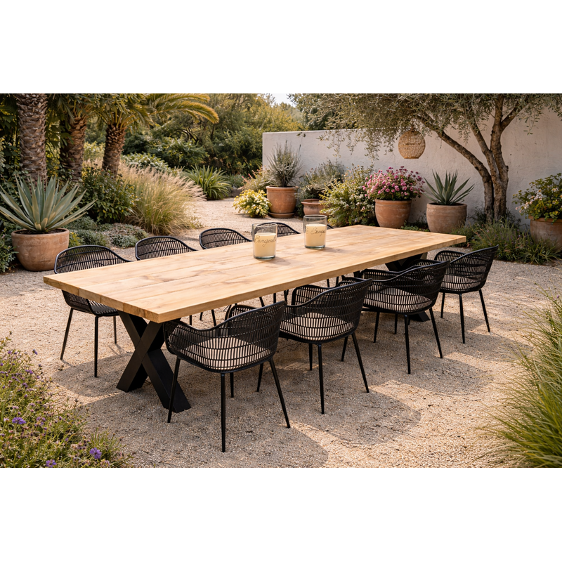 Wood & Work Houten buitentafel douglas - 4cm dik