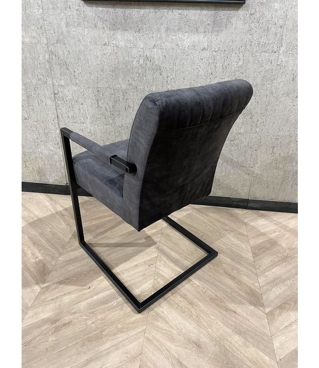 Set van 4 eetkamerfauteuil Tony Adore antraciet 67 *nieuw