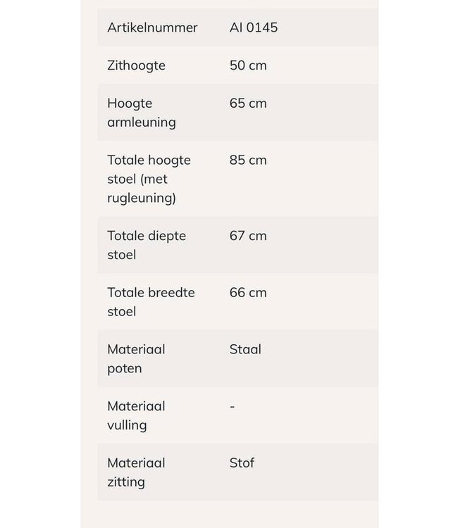 Towerliving  Alba draaibare eetkamerstoel   – Alpine Naturel