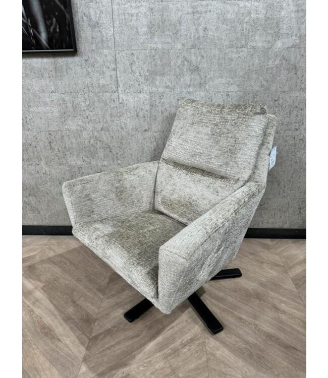 Beige  fauteuil Donna draaibaar *showroom