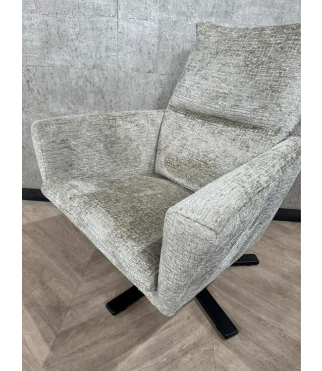 Beige  fauteuil Donna draaibaar *showroom