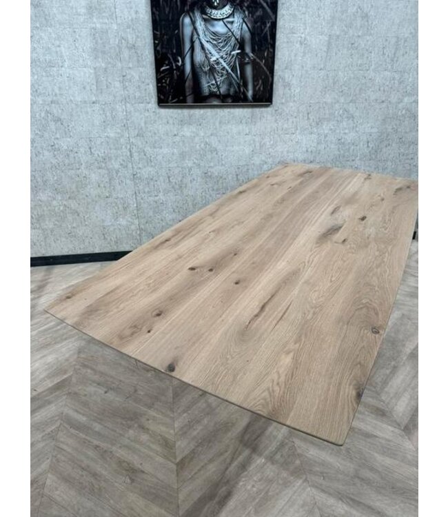 Deens rechthoekig eiken eettafel 220x100 Tinello *showroom