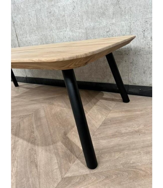 Eiken salontafel verjongde rand 140x66 *showroom