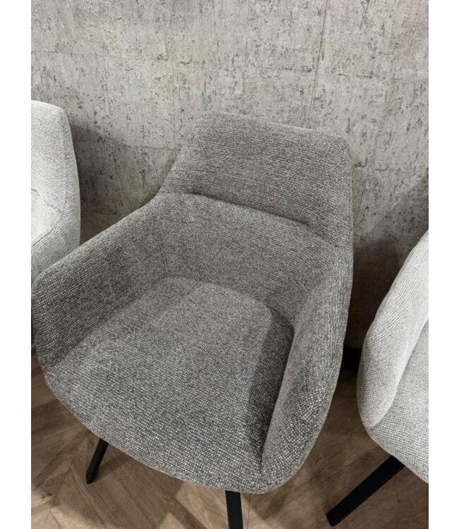 Setje 4 eetkamerstoelen Raven beige / créme *showroom