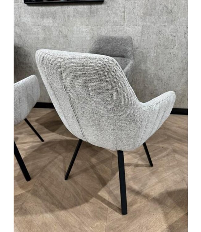 Setje 4 eetkamerstoelen Raven beige / créme *showroom