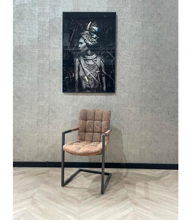 6x eetkamerstoel Simon cognac *nieuw ACTIE PRIJS!