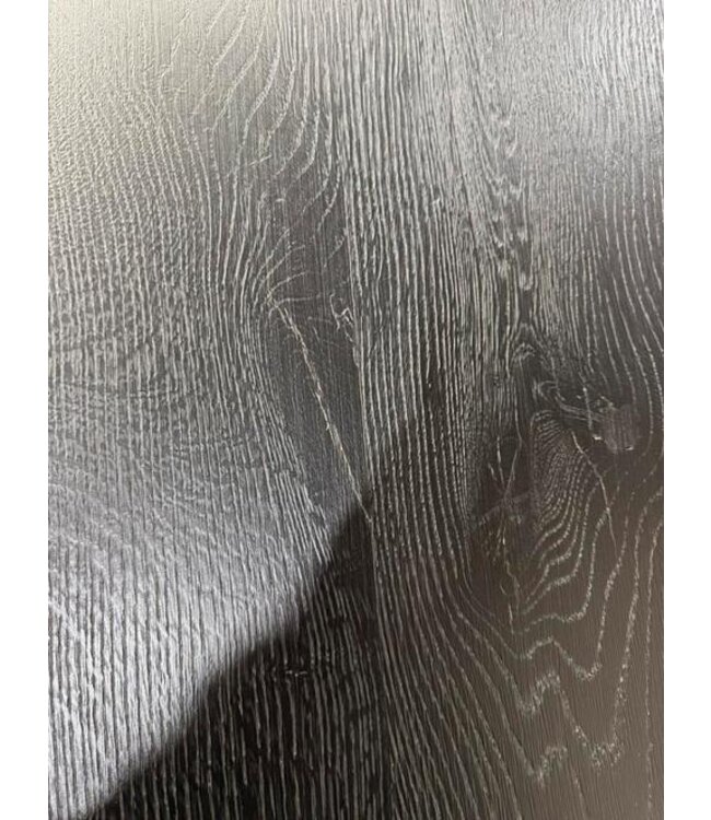 Eiken eettafel zwart Deens rechthoekig 200x100 zwart *showroom