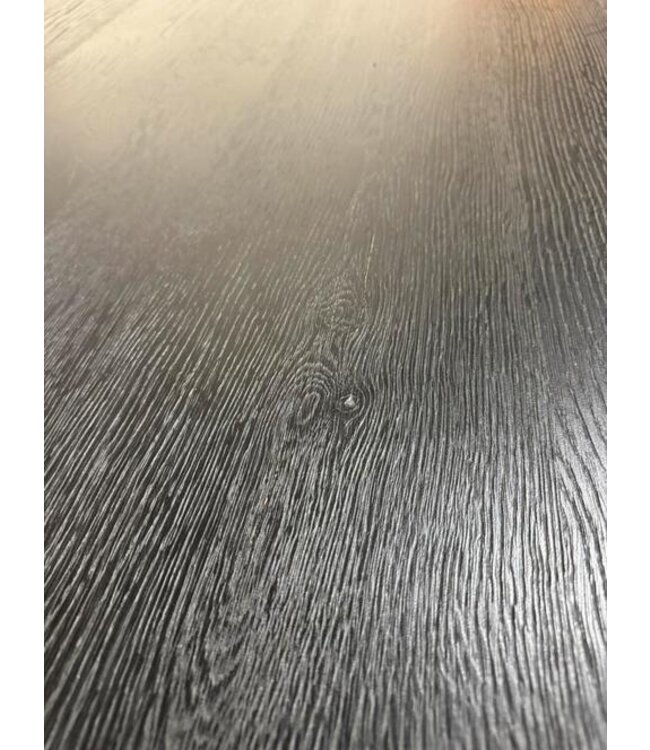 Eiken eettafel zwart Deens rechthoekig 200x100 zwart *showroom