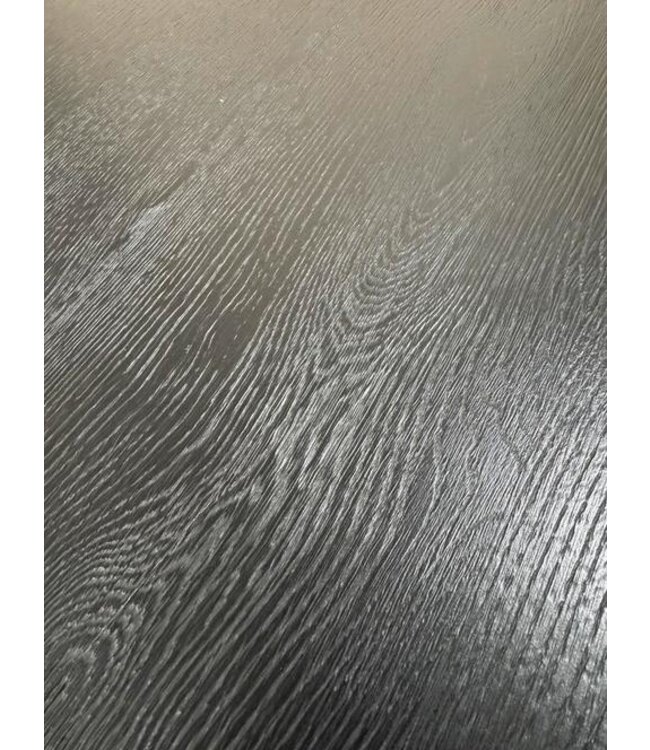 Eiken eettafel zwart Deens rechthoekig 200x100 zwart *showroom