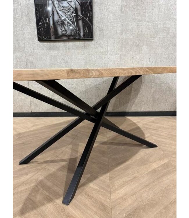 Organische vorm Leaf eiken eettafel 240x110cm mikado *nieuw