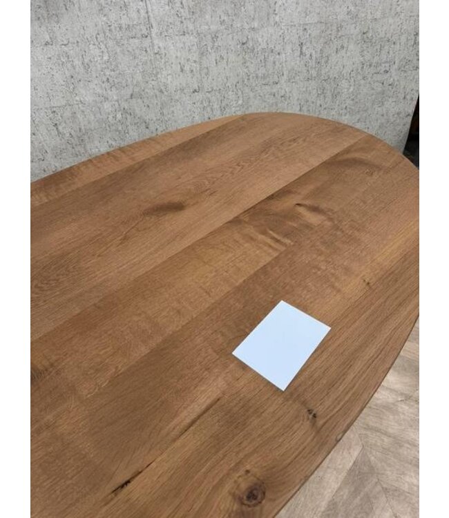 Organische vorm eiken eettafel Stone 200x100cm *nieuw