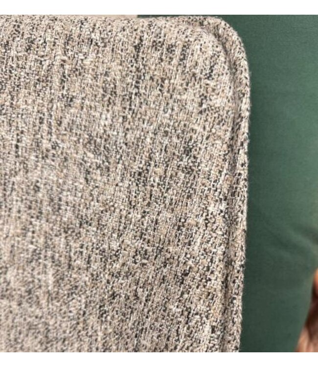 Setje 6 eetkamerstoelen grijs/créme/beige Stella *showroom