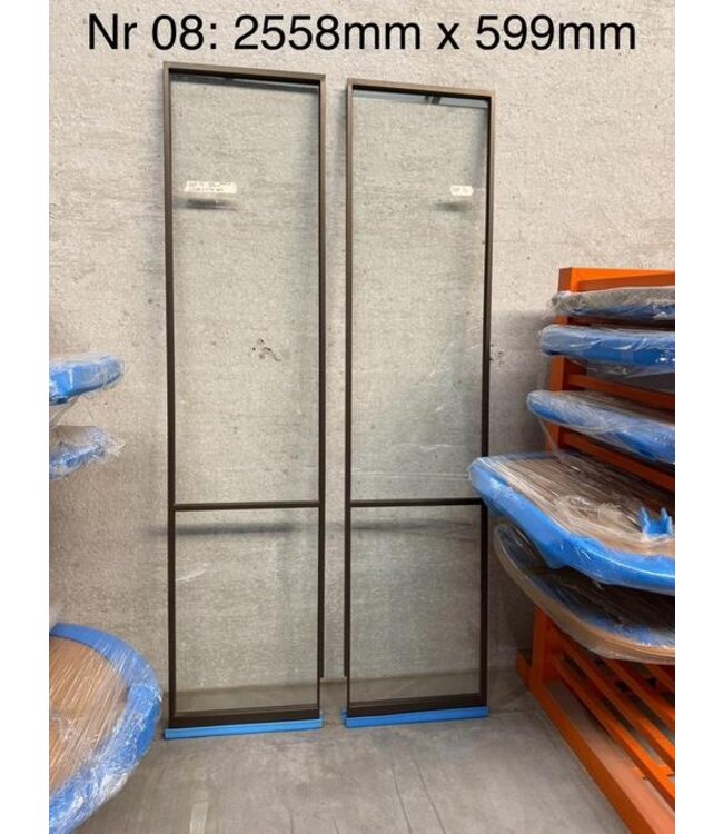 Vaste stalen panelen  * diverse maten