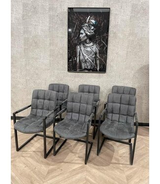 Eetkamerstoel Simon antraciet *nieuw