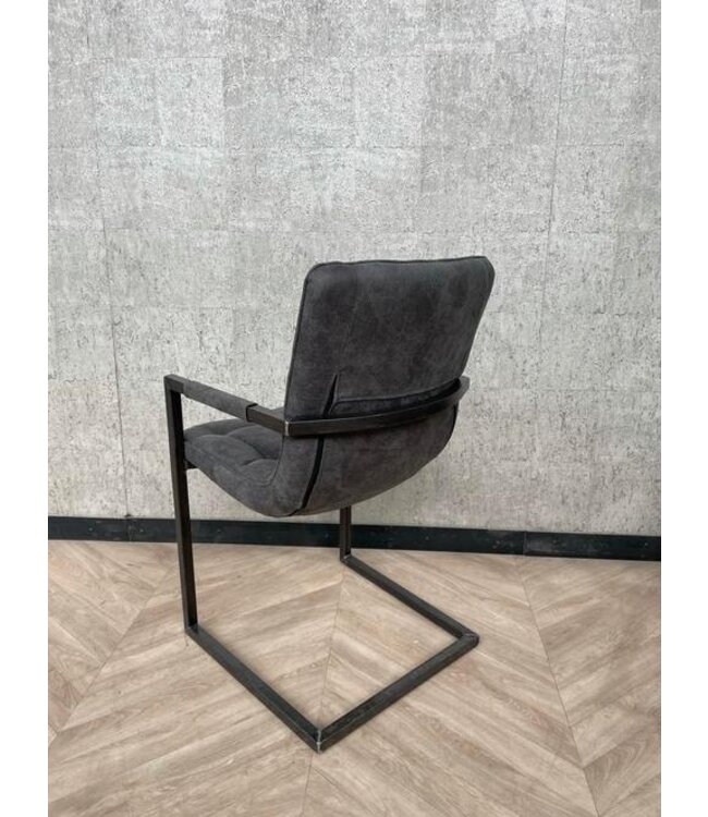 Setje van 4 grijze eetkamerstoelen  Simon *nieuw