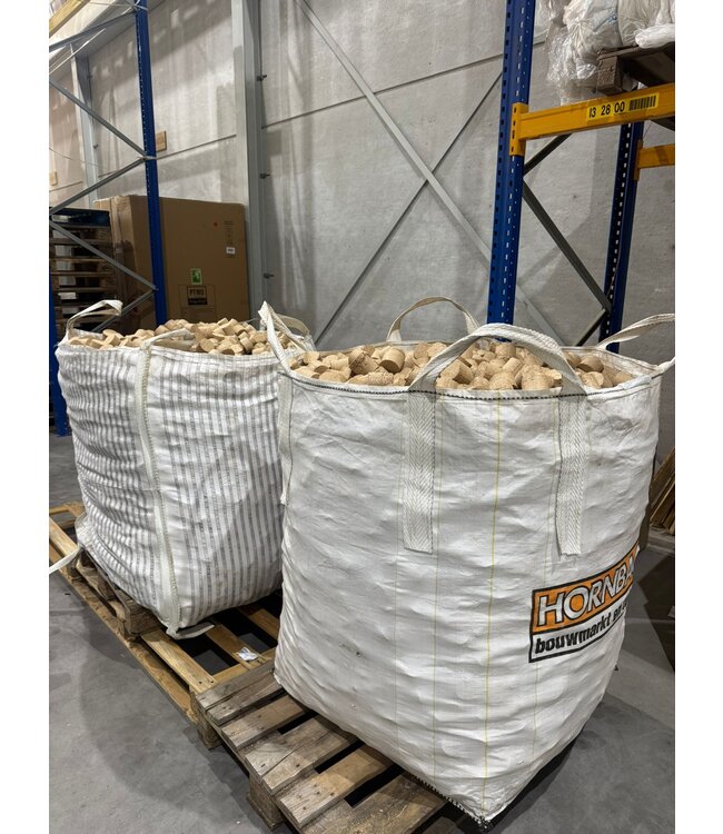 Haardhout Eiken briketten big bag  ACTIEPRIJS 2 voor €150,-!!