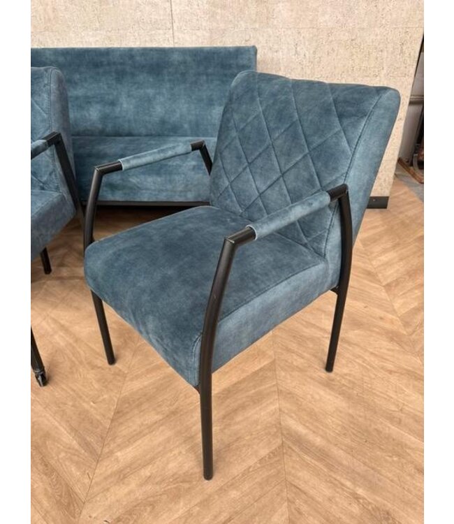 Eetkamerbank 210cm + 3 stoelen Rover Adore 56 *showroom