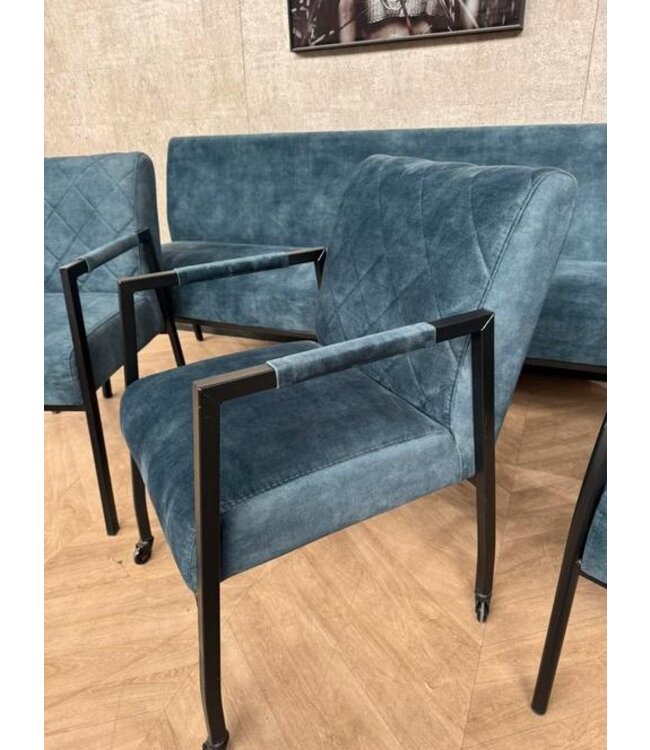 Hartman Eetkamerbank 210cm + 3 stoelen Rover Adore 56 *showroom