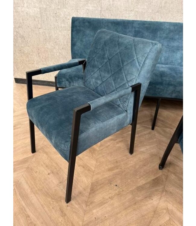 Hartman Eetkamerbank 210cm + 3 stoelen Rover Adore 56 *showroom