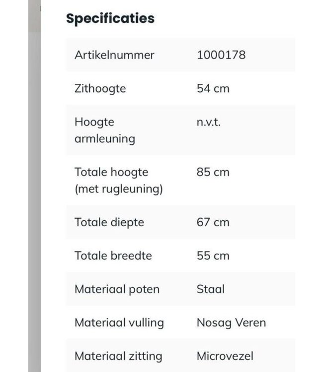 Hartman Eetkamerbank 210cm + 3 stoelen Rover Adore 56 *showroom