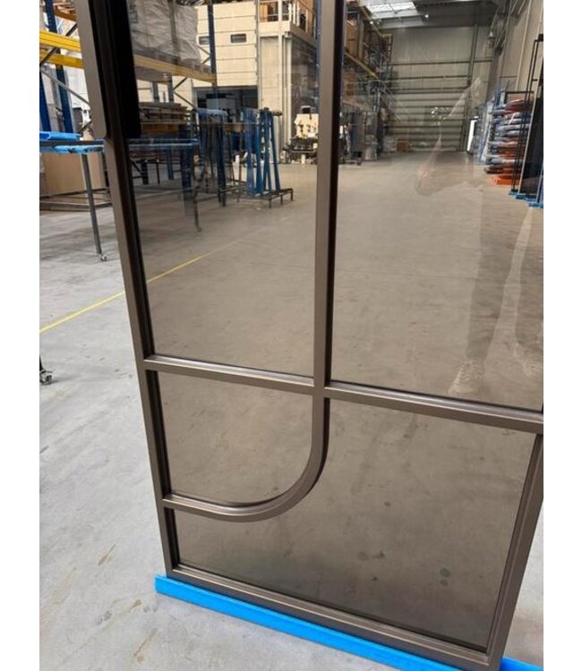 Taatsdeur Brown anodic 2461mm x 700mm exacte maat sale *145