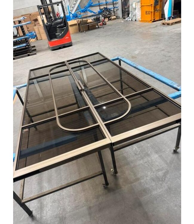 Taatsdeur Brown anodic 2461mm x 700mm exacte maat sale *145