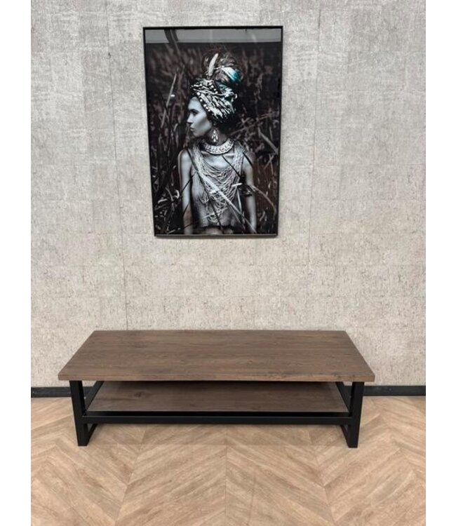 Tv meubel massief eiken donker bruin 170cm *showroom