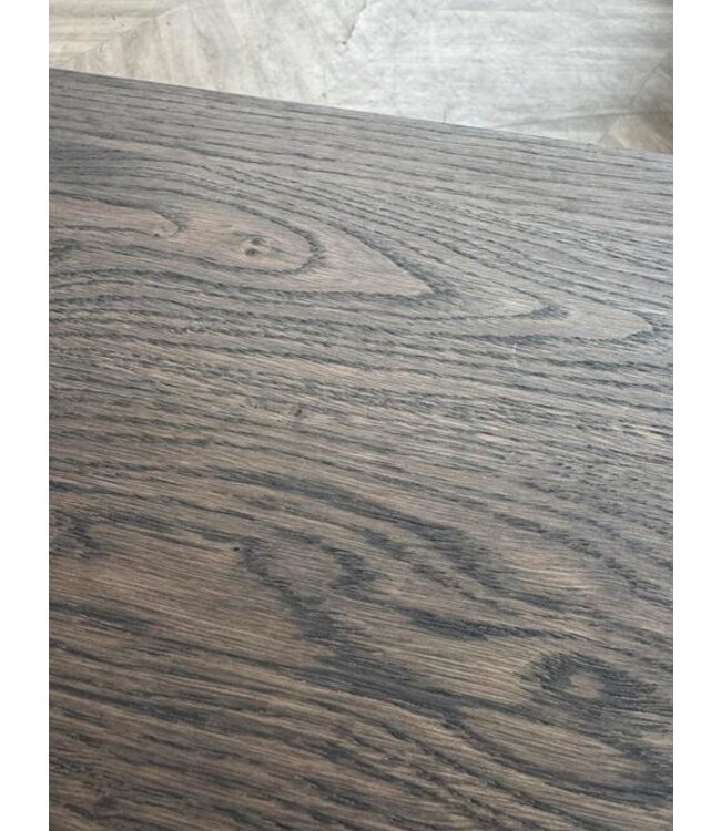 Tv meubel massief eiken donker bruin 170cm *showroom