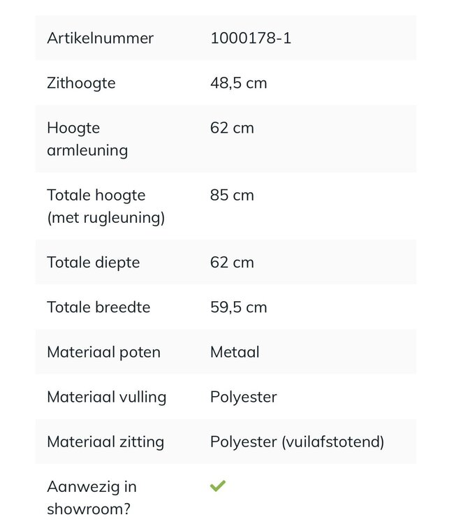 Setje van 4 Jesperhome Yanai antraciet *showroom