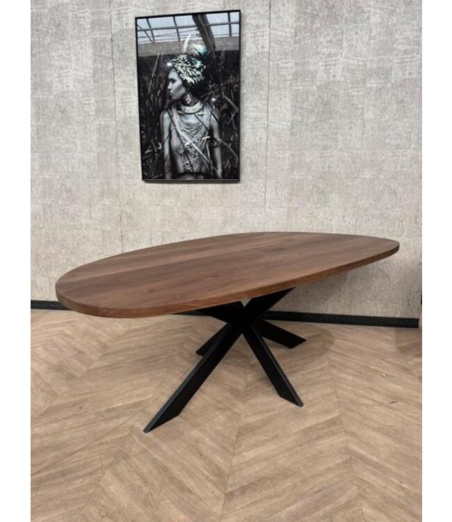 Eiken organische eettafel 210cm x 110cm *nieuw