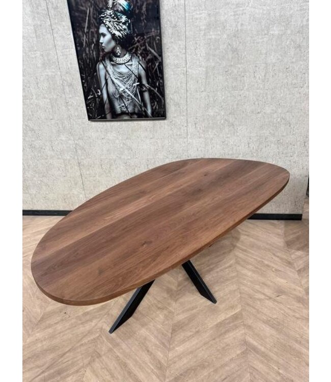 Eiken organische eettafel 210cm x 110cm *nieuw