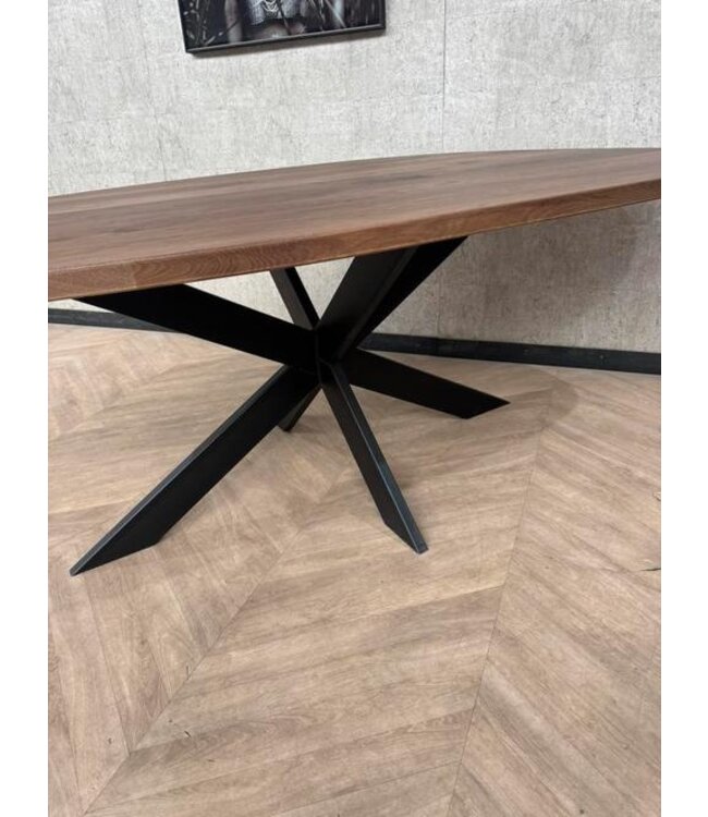 Eiken organische eettafel 210cm x 110cm *nieuw