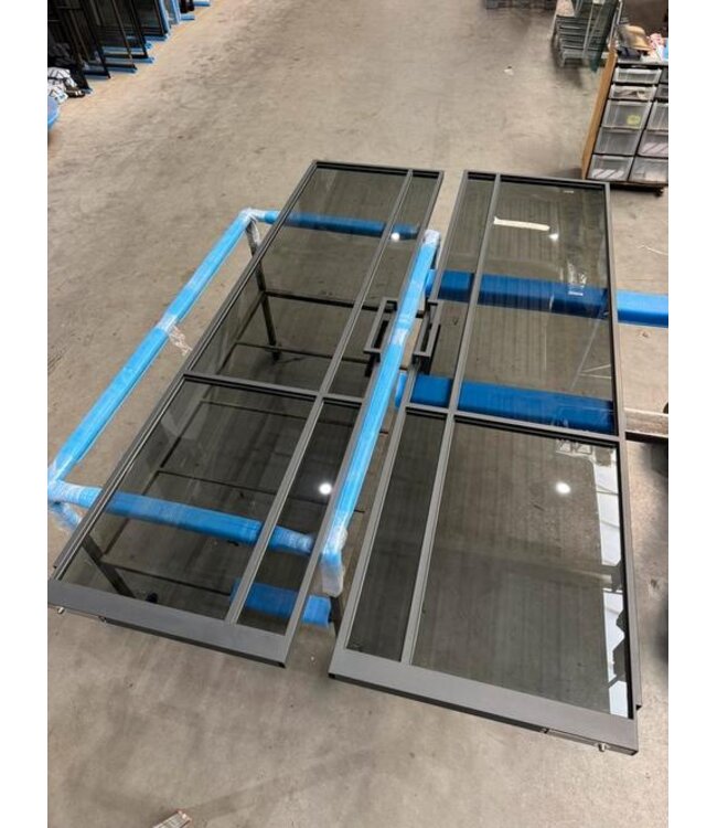 Dubbele taatsdeur antraciet 2364x656mm exacte maat *sale 149