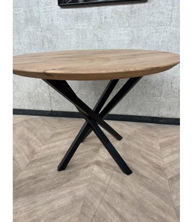 Kleine ronde eiken eettafel 100cm *nieuw