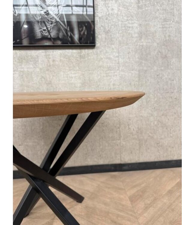 Kleine ronde eiken eettafel 100cm *nieuw