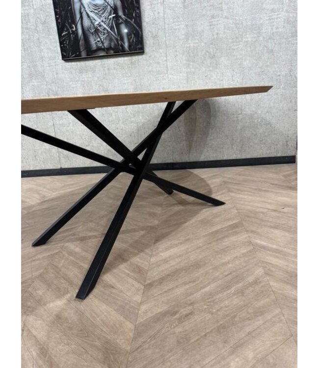 Eiken eettafel organische vorm Leaf 250x110 *nieuw