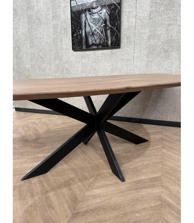 Eiken eettafel organische vorm Leaf 250x110 *nieuw