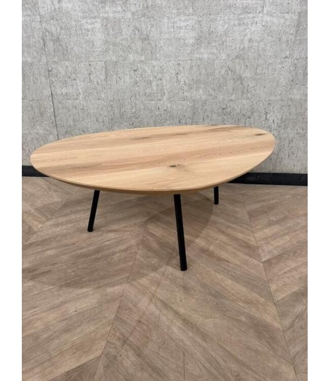 Organische vorm Pebble eiken salontafel 100x75 *nieuw
