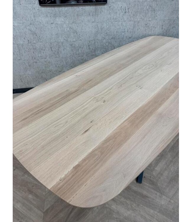 Massief eiken Deens ovaal eettafel 240x110cm *nieuw