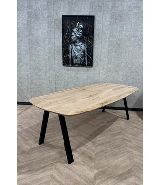 Eiken eettafel Deens ovaal 230cm x 110cm *nieuw