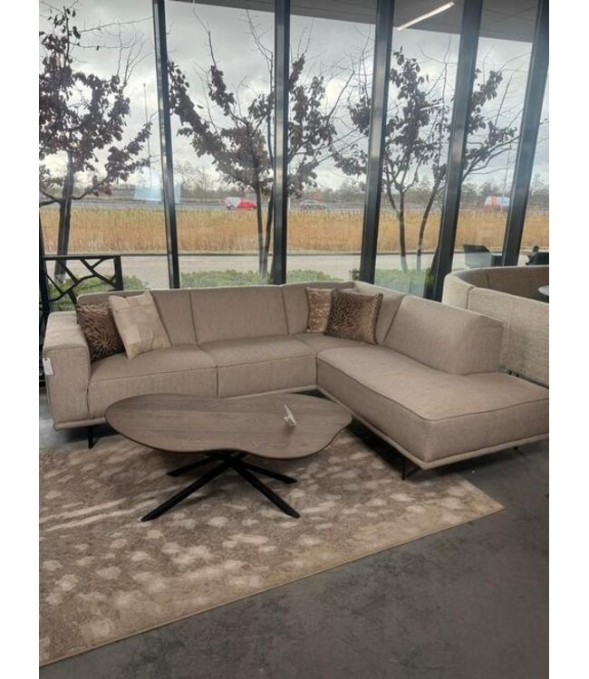 Mooie hoekbank crème/greige Alpine 1 *showroom