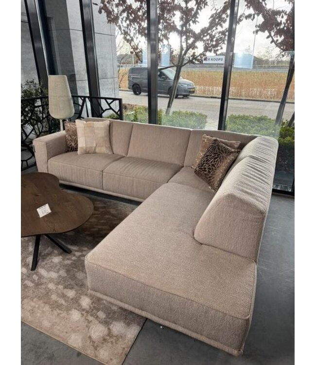 Mooie hoekbank crème/greige Alpine 1 *showroom