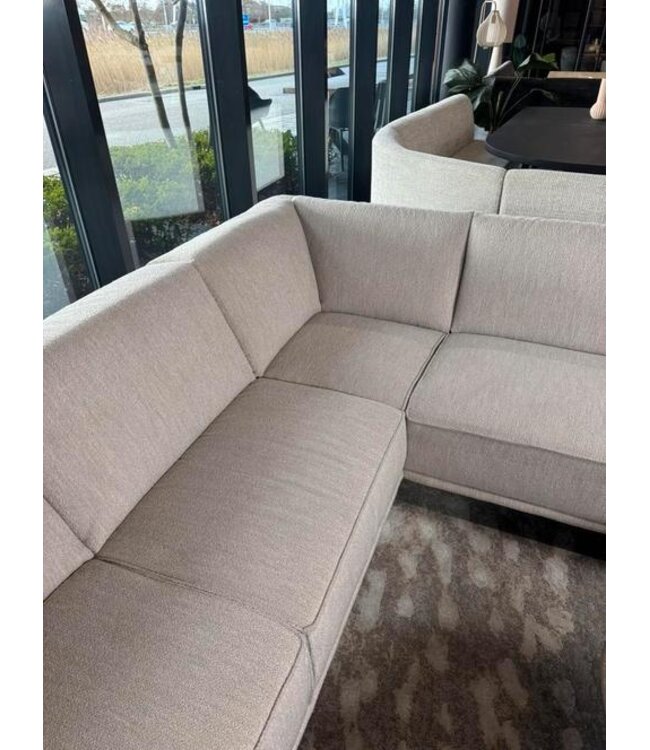 Mooie hoekbank crème/greige Alpine 1 *showroom