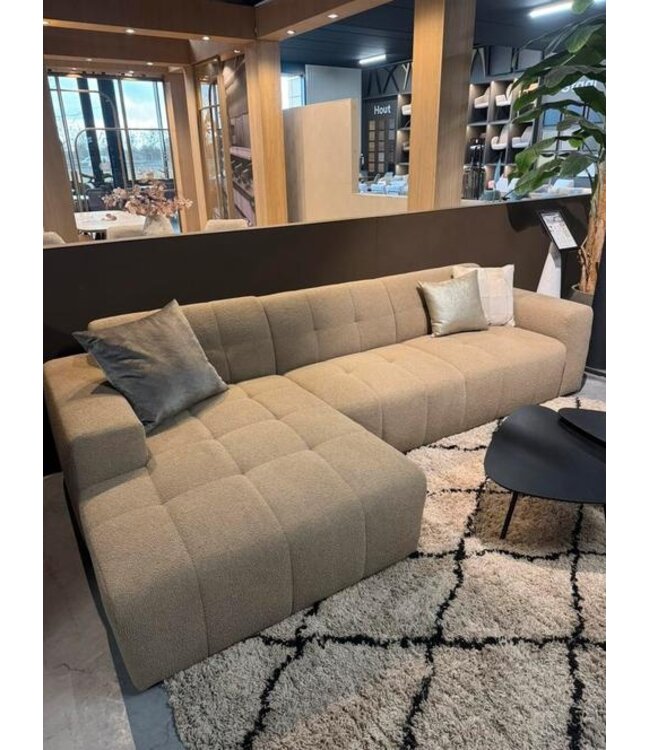 Mooie beige 2,5 zits + lounge bank Wave *showroom