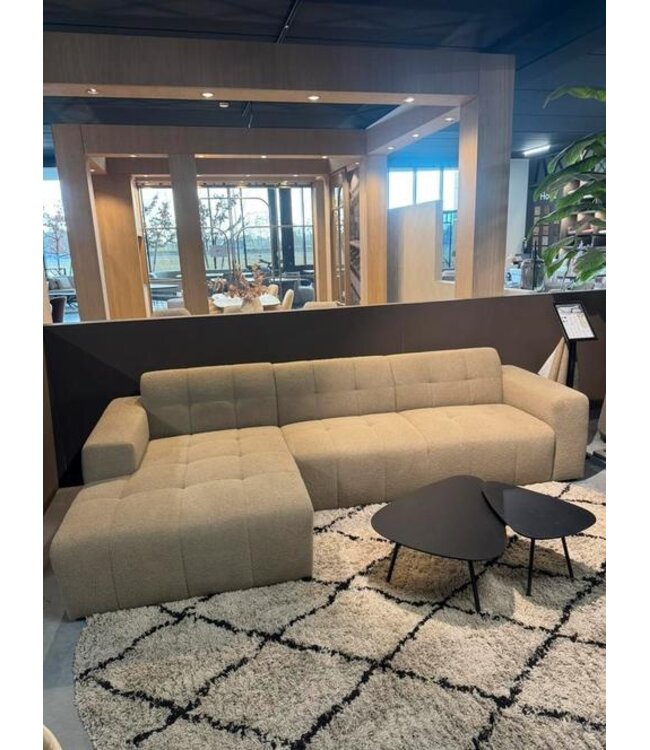 Mooie beige 2,5 zits + lounge bank Wave *showroom