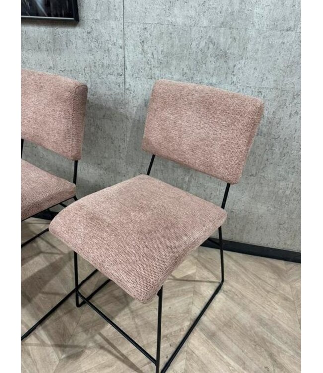 Setje van 3 barkrukken oudroze Jill *showroom